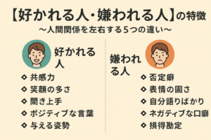【好かれる人・嫌われる人】の特徴 | 心理ライターtaka
